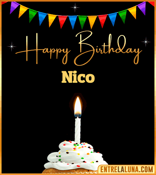 GiF Happy Birthday Nico